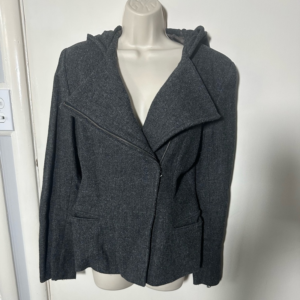Patrizia Pepe Charcoal Gray Blazer
